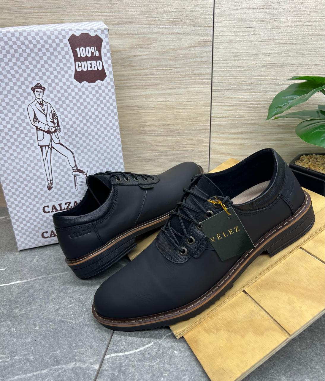 Zapato Casual Vlz de Cuero Genuíno