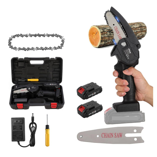 Motosierra Pro Portatil con Bateria Doble