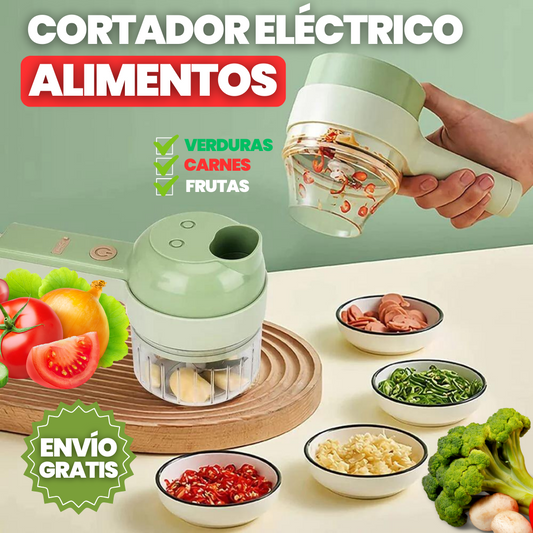 Picador Electrico Multifuncional Verde 4x1