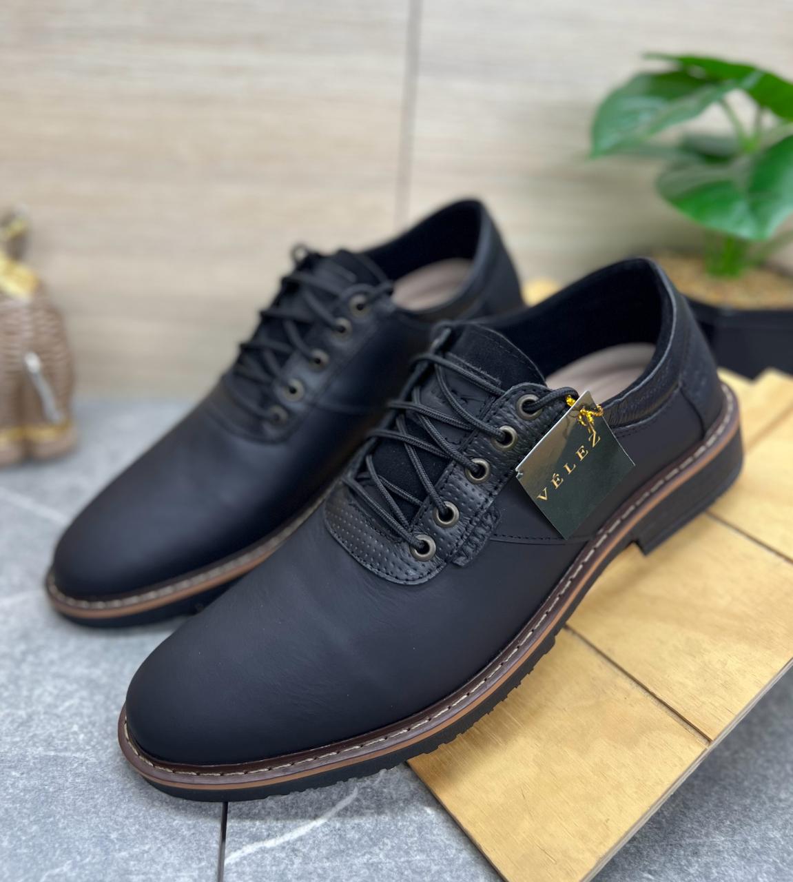 Zapato Casual Vlz de Cuero Genuíno