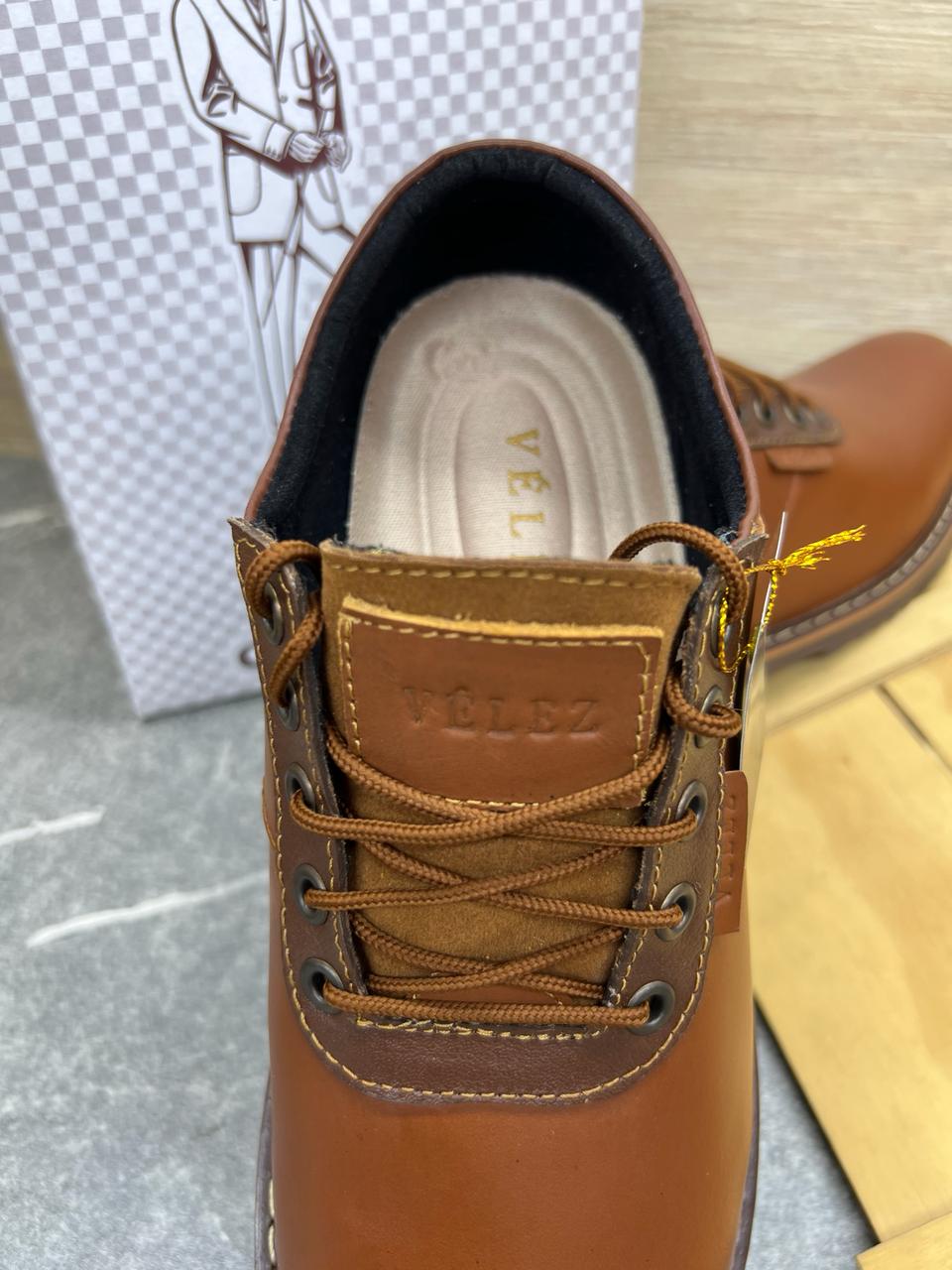 Zapato Casual Vlz de Cuero Genuíno
