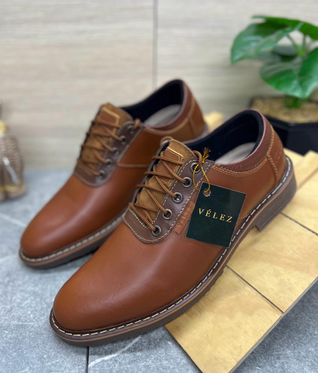 Zapato Casual Vlz de Cuero Genuíno